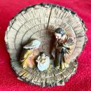 mini presepe di legno